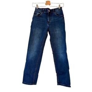 Boden Boys Straight Jeans 12Y Blue Denim Dark Wash 5-Pockets